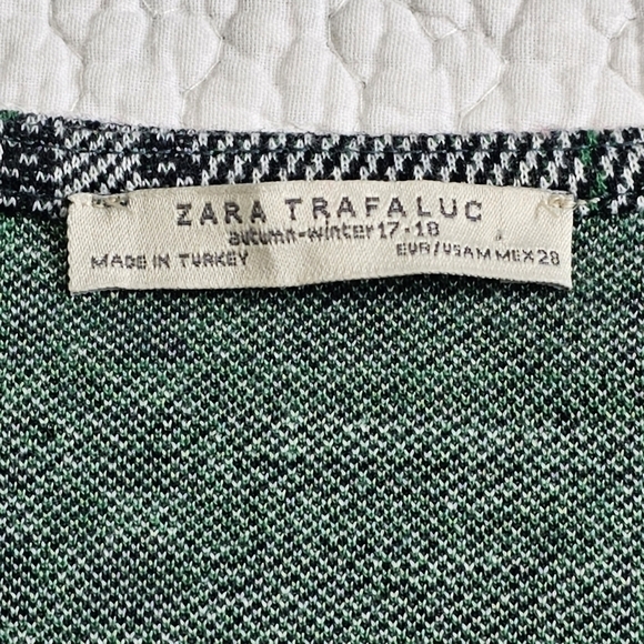 Zara Plaid Wrap Mini Dress Medium - Picture 7 of 8